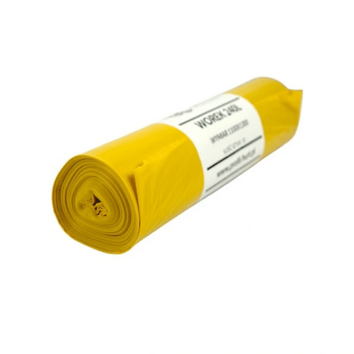 Worek śmieci 240L a’10 LDPE 30q żółte wąskie