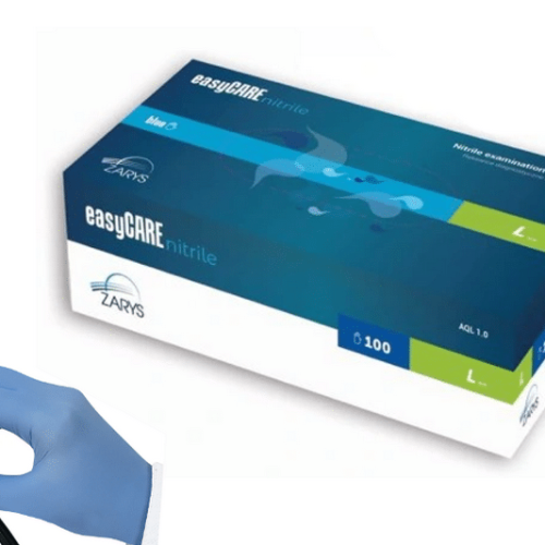 EASY CARE BLUE rękawice nitrylowe PF 07 S a’100
