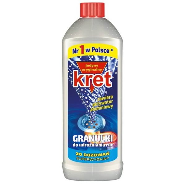 KRET udrażniacz do rur w granulkach 0,8 kg KRET udrażniacz do rur w granulkach 0,8 kg