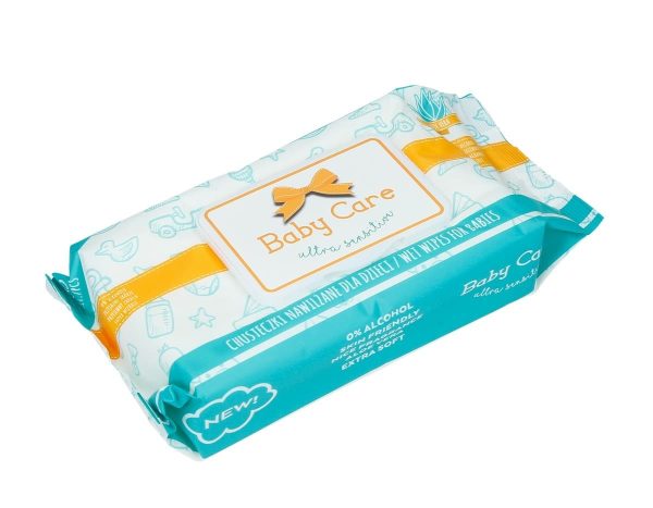 BABY CARE chusteczki nawilżające 80szt BABY CARE chusteczki nawilżające 80szt