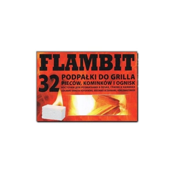 Flambit podpałka do grila biała kost. a’32 parafina (24) Flambit podpałka do grila biała kost. a’32 parafina (24)