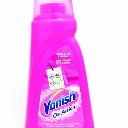 VANISH odplamiacz płyn 1L różowy (12)